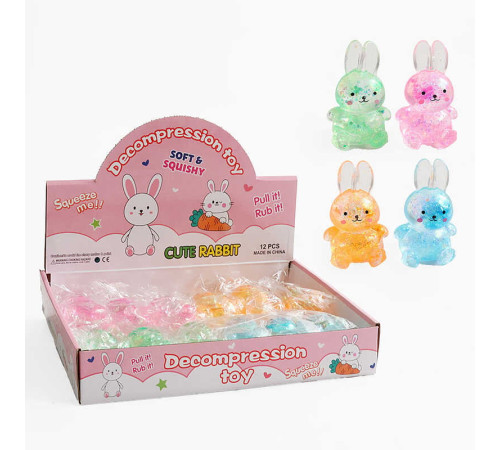 Гра антистрес C 72765 (12) "Зайчик", гелеве наповнення, блискітки, в коробці, ЦІНА ЗА 12 ШТУК В БЛОЦІ Гра антистрес C 72765 (12) "Зайчик", гелеве наповнення, блискітки, в коробці, ЦІНА ЗА 12 ШТУК В БЛОЦІ