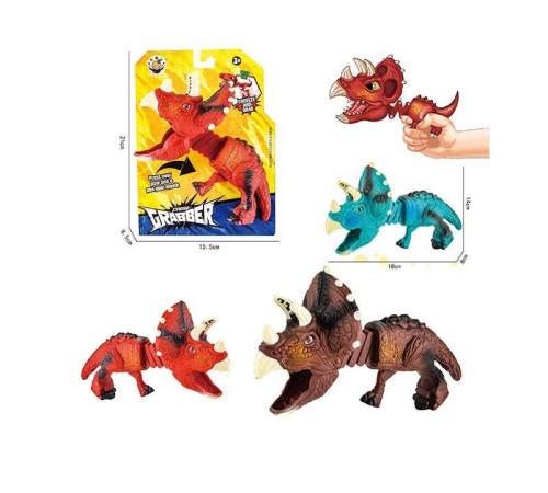 Динозавр-антистрес HC 291 (288/2) 3 види, на листі, ВИДАЄТЬСЯ ТІЛЬКИ МІКС ВИДІВ