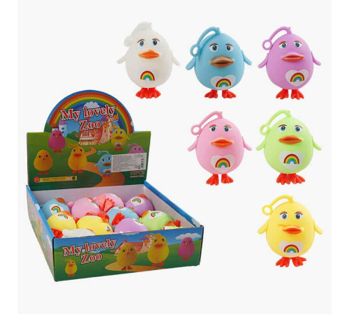 Гра антистрес C 70784 (24) ЦІНА ЗА 12 ШТУК В БЛОЦІ, "Курочки", підсвічування, стоять на лапках, петля для підвішування, в коробці – в наличии! Купите сейчас у KAZKOVA