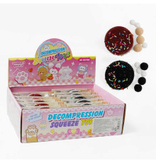 Гра антистрес C 71078 (32) ЦІНА ЗА 12 ШТУК В БЛОЦІ, “Печиво”, м’які кульки, в коробці