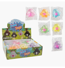 Гра антистрес C 70785 (24) ЦІНА ЗА 12 ШТУК В БЛОЦІ, "Ведмедик", висота 7.5см, глітер, в коробці