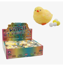 Гра антистрес C 72599 (24) ЦІНА ЗА 12 ШТУКИ В БЛОЦІ, “Курча”, м’які кульки, в коробці