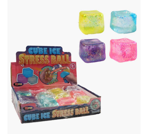 Гра антистрес C 72462 (24) ЦІНА ЗА 12 ШТУК В БЛОЦІ, “Кубик”, гелеве наповнення, в коробці