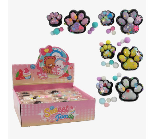 Гра антистрес C 72491 (24) ЦІНА ЗА 20 ШТУК В БЛОЦІ, “Лапки”, паєтки, текстильні кульки, в коробці Гра антистрес C 72491 (24) ЦІНА ЗА 20 ШТУК В БЛОЦІ, “Лапки”, паєтки, текстильні кульки, в коробці