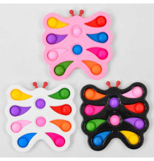 Гра антистрес C 45643 (200) Pop it (Поп іт) Simple Dimple (Сімпл Дімпл), 17 см, 10 пупирок, в пакеті