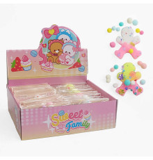 Гра антистрес C 71221 (24) ЦІНА ЗА 24 ШТУК В БЛОЦІ, “Печиво”, блискітки, м’які кульки, в коробці