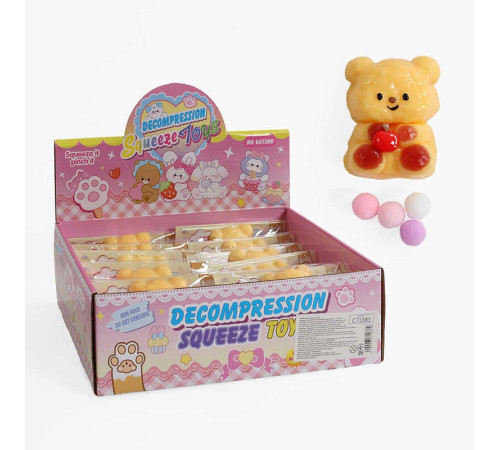 Гра антистрес C 71081 (32) ЦІНА ЗА 12 ШТУК В БЛОЦІ, "Ведмедик", в коробці – в наличии! Купите сейчас у KAZKOVA