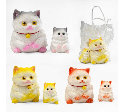 Гра антистрес C 72358 (30) ЦІНА ЗА 1 ШТУКУ, 2 котики різних розмірів, в пакеті Гра антистрес C 72358 (30) ЦІНА ЗА 1 ШТУКУ, 2 котики різних розмірів, в пакеті