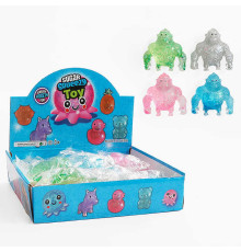 Гра антистрес C 72745 (12) ЦІНА ЗА 12 ШТУК В БЛОЦІ, “Орангутанг”, розмір - 7х8.5 см, глітер, гель, в коробці