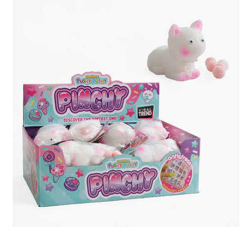 Гра антистрес C 72371 (24) ЦІНА ЗА 16 ШТУК В БЛОЦІ, "Котик", розмір: 7х4х8.5 см, в коробці