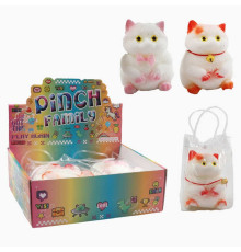 Гра антистрес C 72372 (15) ЦІНА ЗА 2 ШТУКИ В БЛОЦІ, "Котик", силіконовий, розмір 11х12х13 см, аксесуар, в коробці