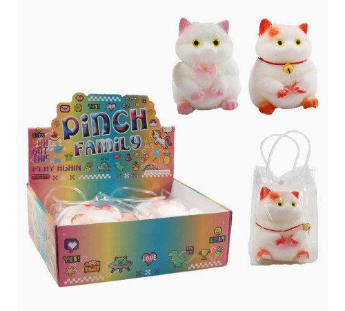 Гра антистрес C 72372 (15) ЦІНА ЗА 2 ШТУКИ В БЛОЦІ, "Котик", силіконовий, розмір 11х12х13 см, аксесуар, в коробці Гра антистрес C 72372 (15) ЦІНА ЗА 2 ШТУКИ В БЛОЦІ, "Котик", силіконовий, розмір 11х12х13 см, аксесуар, в коробці