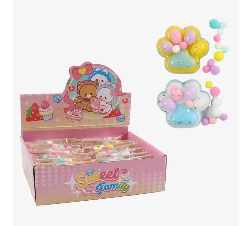 Гра антистрес C 72507 (24) ЦІНА ЗА 16 ШТУК В БЛОЦІ, “Лапка”, розмір - 7х7 см, текстильні кульки, паєтки, в коробці Гра антистрес C 72507 (24) ЦІНА ЗА 16 ШТУК В БЛОЦІ, “Лапка”, розмір - 7х7 см, текстильні кульки, паєтки, в коробці