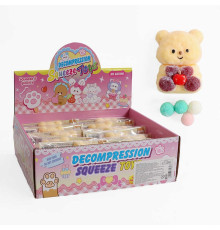 Гра антистрес C 71082 (32) ЦІНА ЗА 12 ШТУК В БЛОЦІ, “Ведмежа”, м’які кульки, в коробці