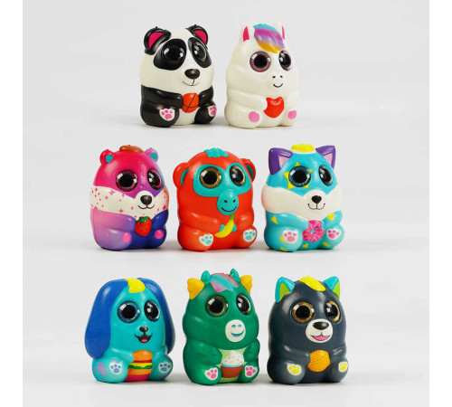 Гра антистрес С 58867 (36) ЦІНА ЗА 8 ШТУК В УПАКОВЦІ, "Сквіші-окастики", 6 видів – в наличии! Купите сейчас у KAZKOVA