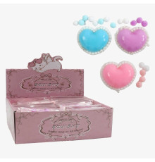 Гра антистрес C 72495 (24) ЦІНА ЗА 18 ШТУК В БЛОЦІ, “Серце”, розмір - 7.5х6.5 см, текстильні кульки, перлини, в коробці