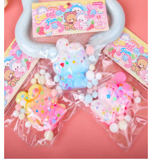 Гра антистрес C 71223 (24) ЦІНА ЗА 16 ШТУК В БЛОЦІ, герой, блискітки, м’які кульки, в коробці