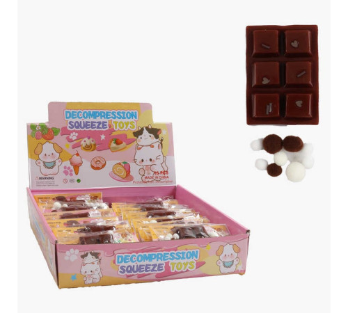 Гра антистрес C 72084 (24) ЦІНА ЗА 16 ШТУК В БЛОЦІ, "Плитка шоколаду", м'які кульки, посипка, розмір 5х7х1.5 см, в коробці Гра антистрес C 72084 (24) ЦІНА ЗА 16 ШТУК В БЛОЦІ, "Плитка шоколаду", м'які кульки, посипка, розмір 5х7х1.5 см, в коробці