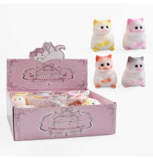 Гра антистрес C 72361 (24) ЦІНА ЗА 12 ШТУК В БЛОЦІ, “Котик”, волохатий, розмір 6х4.5х8 см, в коробці