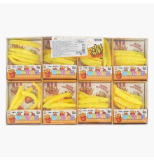 Гра антистрес C 70662 (40) ЦІНА ЗА 24 ШТУКИ В БЛОЦІ, "Картопля фрі", зелень, в коробці