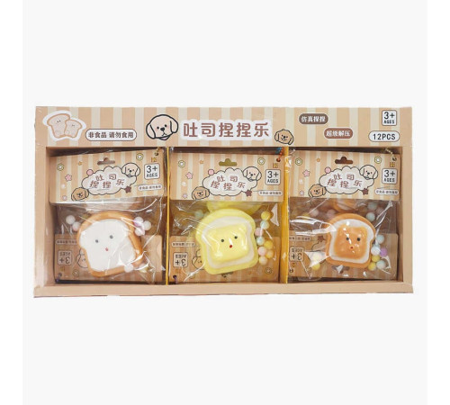 Гра антистрес C 70702 (24) ЦІНА ЗА 12 ШТУК В БЛОЦІ, "Тост", м'які кульки, в коробці Гра антистрес C 70702 (24) ЦІНА ЗА 12 ШТУК В БЛОЦІ, "Тост", м'які кульки, в коробці