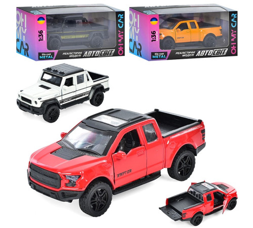 Машина метал. MB G-Class/ Ford Raptor