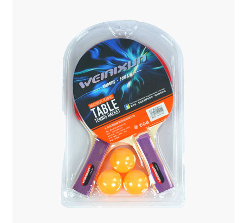 Набір ракеток C 65308 для пінг понгу (50) 2 ракетки, 3 м'ячики, в слюді