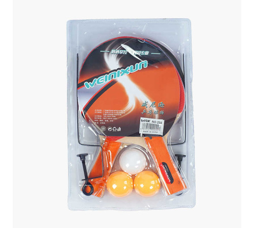 Набір ракеток для пінг-понгу C 65307 (50) 2 ракетки, 3 м'ячики, сітка, тримач для сітки, в слюді