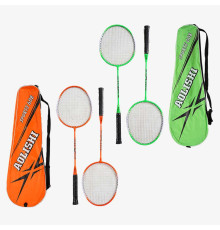 Бадмінтон D 40128 (50) 2 кольори, 2 ракетки, металевий каркас, в чохлі