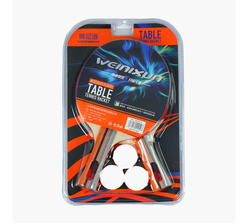 Набір ракеток для пінг-понгу C 65309 (40) 2 ракетки, 3 м'ячики, в слюді