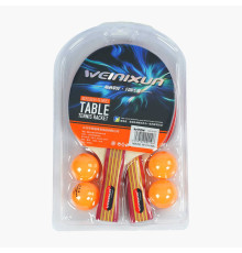 Набір ракеток для пінг-понгу C 65310 (50) 2 ракетки, 4 м'ячики, в слюді