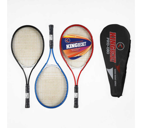 Ракетка для тенісу M 49054 (30) 3 кольори, 1 ракетка, в чохлі, ВИДАЄТЬСЯ ТІЛЬКИ МІКС ВИДІВ