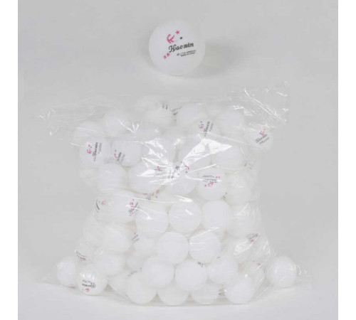 М'яч для настільного тенісу C 40227 (20) 150 штук, d = 4 см, в пакеті