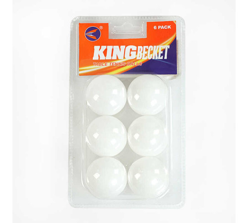 М'яч тенісний C 55225 (260) 6 штук, у слюді