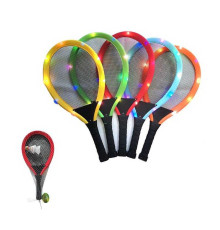 Набір ракеток 1208 S (48) 2 ракетки, 2 воланчики, підсвічування ракеток і воланчика, в сітці, ВИДАЄТЬСЯ ТІЛЬКИ МІКС ВИДІВ