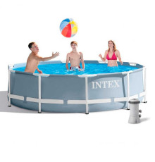 Intex Басейн каркасний 26702 NP (1) від 6 років, насос та фільтр у комплекті, 4485л, 305х76 см, в коробці