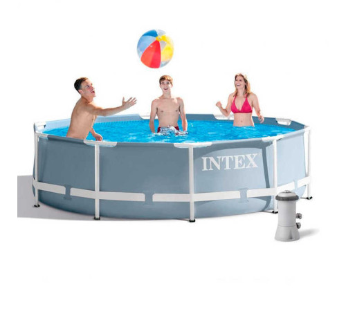 Intex Басейн каркасний 26702 NP (1) від 6 років, насос та фільтр у комплекті, 4485л, 305х76 см, в коробці