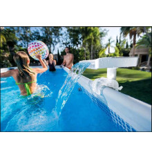 Intex Фонтан-водоспад 28090 (1) з підсвічуванням LED, гідроелектричний. Працює від фільтр-насоса 3 785 - 12 112 л/год.