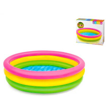 Intex Басейн 57412 NP "Веселка" (6) 3 кільця, розміром 114х25см, обсяг: 136л, вага: 1,2 кг, від 3 до 6 років