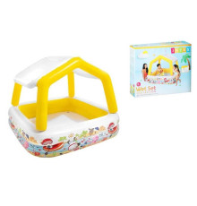 Intex Басейн 57470 NP (3) ЖОВТИЙ, квадратний, з знімним дахом, 157х122см, 282л, від 3-х років