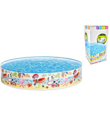 Intex Басейн 56451 NP "Веселий пляж" (6) розміром 152х25см, об'єм: 370л, вага: 1,4 кг, від 3-х років