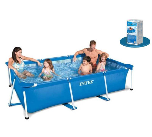 Intex Бассейн каркас 28271 NP (1) прямокутний, 6+років, об'єм води:2300л, розмір:260х160х65см,