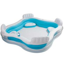 Intex Басейн 56475 NP (2) сімейний, з 4 спинками-сидіннями 229-229-66 см, 882 л, 6.95 кг