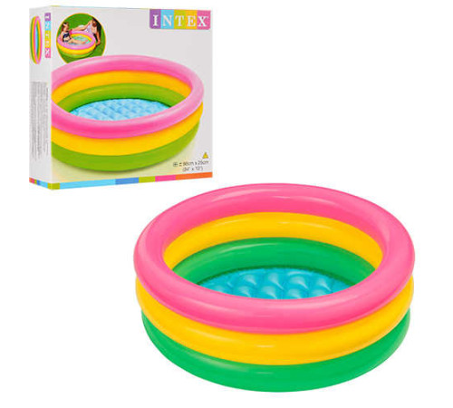 Intex Басейн 58924 NP "Веселка" (6) розміром 86х25см, обсяг: 51л, вага: 0,55кг, від 1 до 3 років