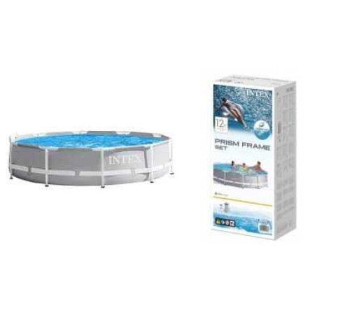 Intex Басейн каркасний 26700 NP (1) розмір:305x76см, Prism Frame Pool, об'єм води:4485л, у коробці Intex Басейн каркасний 26700 NP (1) розмір:305x76см, Prism Frame Pool, об'єм води:4485л, у коробці