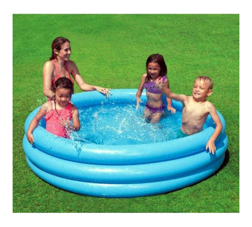 Intex Басейн 59416 NP "Кристал" (12) вініл, розміром 114х25см, об'ємом 160л, від 2 до 8 років