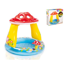 Intex Басейн 57114 NP "Гриб" (6) з навісом, розміром 102х89 см., 45л, від 1 до 3 років