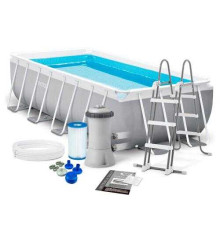Intex Басейн каркасний 26788 NP (1) Місткість води, об'єм 90:6836л., розмір:400х200х100см, фільтр-насос 2006л/год, сходи