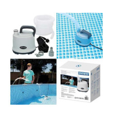 Intex Насос 28606 (1) дренажний, електричний, занурювальний насос, для відкачування та зливу води з басейну 3 585 л/год