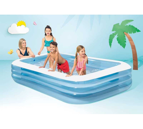 Intex Басейн 58484-1 NP (2) розміром 305х183х56см, об`єм: 1020л, вага: 7,3 кг, від 6 років В ПАКЕТІ – в наличии! Купите сейчас у KAZKOVA
